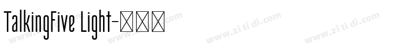 TalkingFive Light字体转换